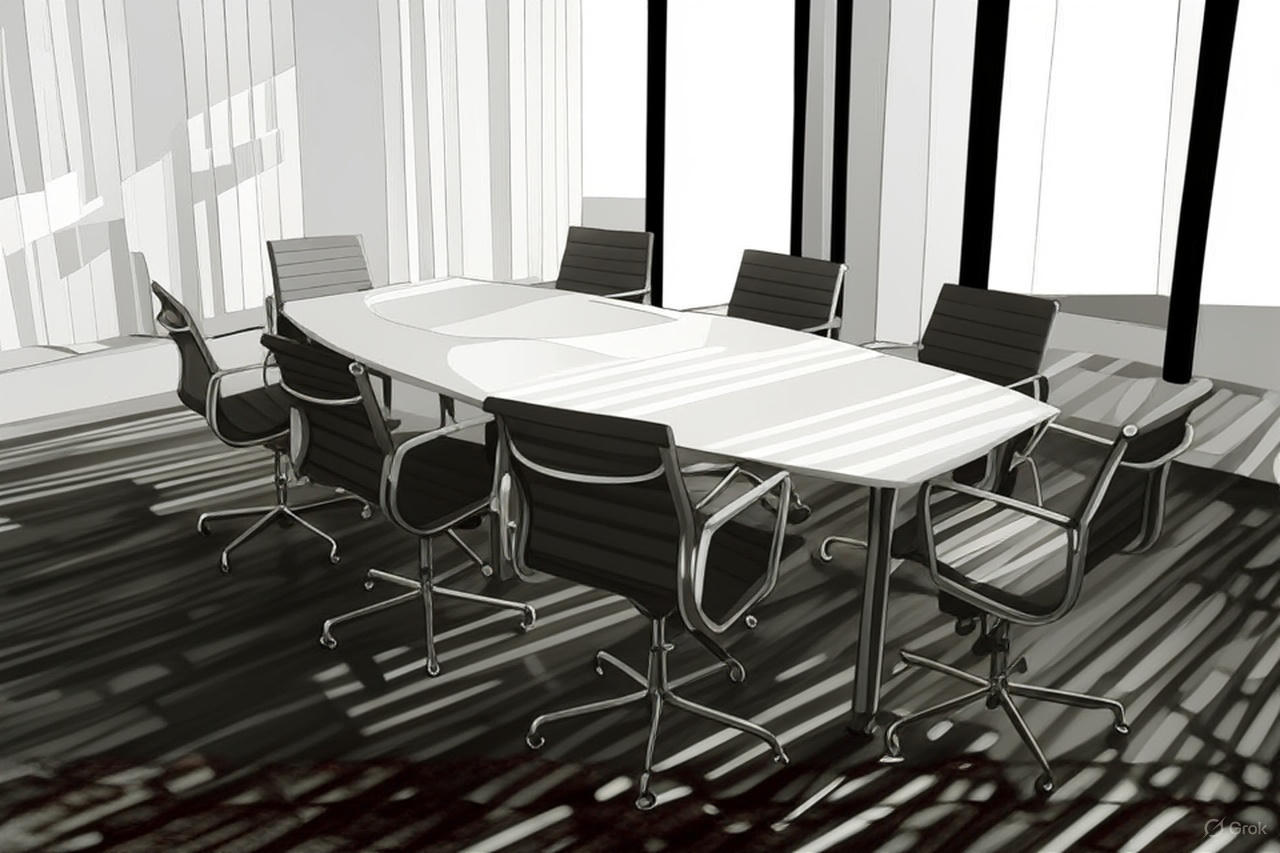 A team of professionals collaborating in a modern office
